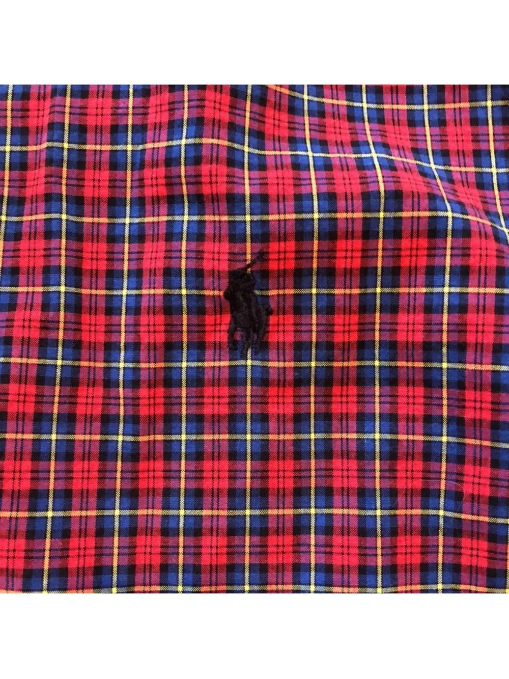 Ralph Lauren Red Plaid Oxford Long Sleeve Button Down Medium 10-12
